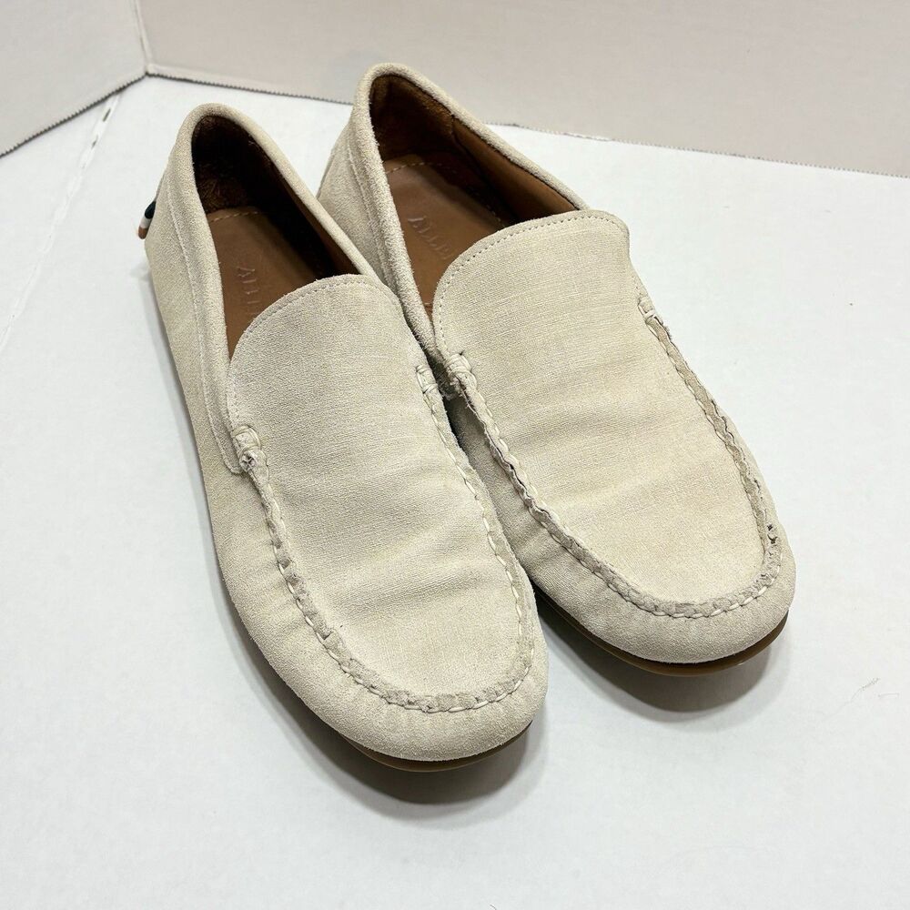 Allen Edmonds Santiago 7175 Light Grey Suede Driving Loafers Men’s 9 D Shoes